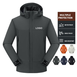 Logo personnalisé <span class=keywords><strong>veste</strong></span> coupe-vent d'hiver pour hommes super large casquette légère pour l'extérieur travail <span class=keywords><strong>veste</strong></span> imperméable vente en gros OEM - Product Image 1