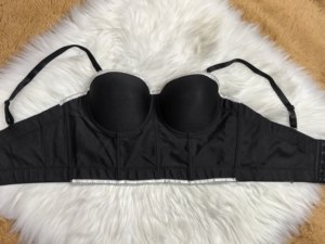 <span class=keywords><strong>Haut</strong></span> à fines bretelles ajusté avec anneau en acier et ceinture, en tissu mélangé, style corset <span class=keywords><strong>bustier</strong></span> pour femme - Product Image 3
