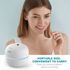ODM Anti-Leak UV Design Ultrasonic Cleaner for Jewelry Dental False Teeth Aligner Retainer Mouth Guard DC for Household Use - Product Image 5