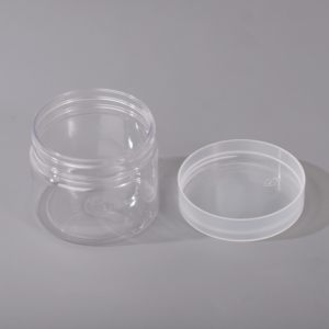 Yüz Kremi İçin Vidalı Kapaklı, Özelleştirilmiş Logolu, Evcil Hayvan Kozmetik Ürünleri İçin <span class=keywords><strong>PET</strong></span> Silindir Şişe - Product Image 2