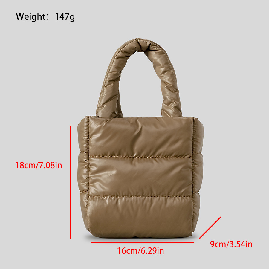 【EMIS】PUFFER BARREL BAG BROWN PUFFER BARREL BAG-BROWN - EMIS