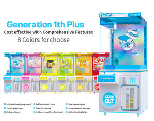 Colorful Paw Mini Crane Machine Jeu d'intérieur amusant à pièces pour multijoueur Blue Gamezeuges - Product Image 4