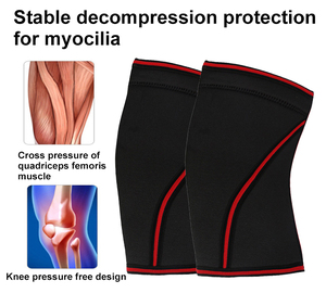 Knee Pads Compression Knee Sleeves <b>Support</b> 7mm Neoprene Knee <b>Brace</b> for Powerlifting Weight Lifting - Product Image 6