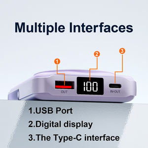 Logo personnalisé PD mini banque d'alimentation sans fil magnétique centrale électrique portable 10000mah avec support <span class=keywords><strong>batterie</strong></span> externe à charge rapide pour téléphone - Product Image 3