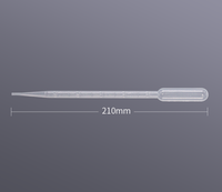 Pipette de laboratoire 5 ml, paille pasteurisée/emballage stérilisé individuellement, 210 mm
