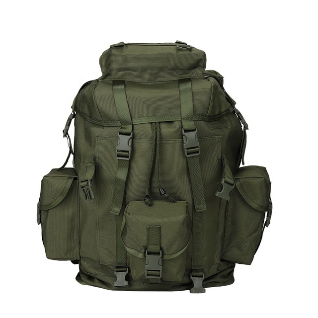 Yakeda Large Tactical Field Frame Pack Travel Camping Waterproof Rucksack Operator Gear Tactical Backpack OD Green Alice Pack