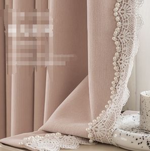 <span class=keywords><strong>Rideau</strong></span> fini intégré de fil de tissu occultant épaissi à <span class=keywords><strong>double</strong></span> couche de style européen simple pour salon et chambre à coucher - Product Image 1