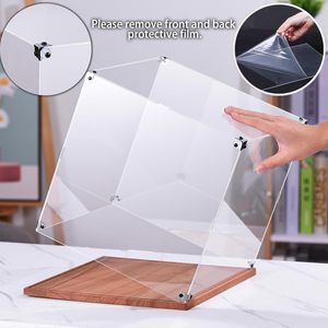 Vitrine personnalisée transparente en acrylique avec base en bois pour figurines d'<span class=keywords><strong>action</strong></span>, jouets de <span class=keywords><strong>rangement</strong></span> et d'organisation à domicile - Product Image 3