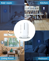 Saijzek no tóxico Anti-Mosquito eléctrico LED trampa para insectos interior Fly Zapper máquina para matar insectos y Control de insectos