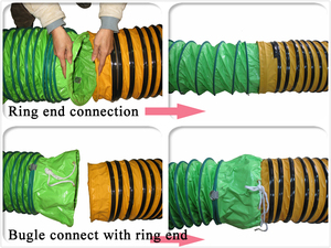 Duto Flexível de PVC Resistente ao Fogo de 12 Polegadas 300mm 5/10 Metros Tubo de Plástico Macio para Transporte de Ar - Product Image 6