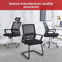 Chaise de bureau ergonomique en maille arquée pour le bureau à domicile, l'ordinateur et le personnel, pivotante et réglable en hauteur