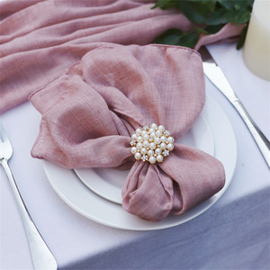 <span class=keywords><strong>Serviette</strong></span> tissu térylène <span class=keywords><strong>coton</strong></span> crêpe <span class=keywords><strong>gaze</strong></span> balinaise napperon <span class=keywords><strong>mariage</strong></span> bouche tissu hôtel fête décoration torchon - Product Image 3
