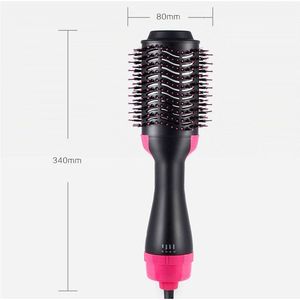 Multi Functional Hot Air Comb Negative Ion Electric Hair <b>Brush</b> Curling Straightening <b>Wired</b> With Nylon Bristles - Product Image 2