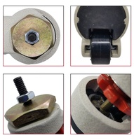 Roulettes de nivellement robustes GD40S Footmaster, roulettes réglables en hauteur