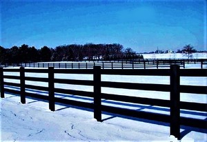 Dễ Dàng Cài Đặt Đen Vinyl PVC Nhựa Đường Sắt Trang Trại Trang Trại Ngựa Mái Chèo Hàng Rào Không Đổi Màu Phai Cho Nhà 3D Mô Hình - Product Image 3