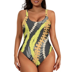 Personalizzazione popolare Mokihana stampa Lei on Demand costumi da bagno <span class=keywords><strong>taglie</strong></span> <span class=keywords><strong>forti</strong></span> <span class=keywords><strong>tuta</strong></span> removibile inguinale per le donne comode - Product Image 2