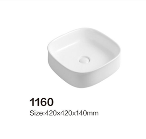 Современная белая керамическая раковина EROMAN, круглая, для установки над столешницей, с гарантией 5 лет, легко чистится, для использования в отелях - Product Image 2