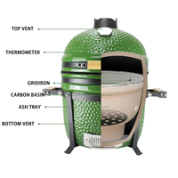 Usine Taille Multiple 15 24 Pouces Fumoir à Granulés Barbecue Charbon Kebab Oeuf Vert Grill BBQ Céramique Grill Kamado