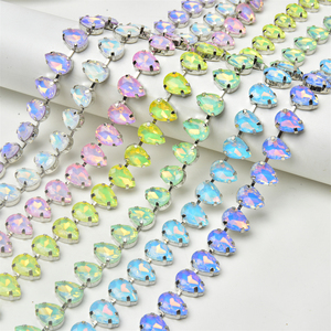 Horizon 10x14mm en forme de goutte de couleur moka à coudre avec quatre griffes ornées d'un ornement élégant et élégant pour la décoration intérieure ou le cadeau - Product Image 2