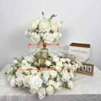 Couronne de fleurs artificielles en soie faite à la main DKB pour mariage, Noël, rentrée scolaire - Décoration moderne pour la maison