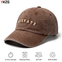 Casquette de baseball unisexe réglable en coton lavé rétro vieilli, motif léopard, logo personnalisé, style sportif, 6 panneaux, couleur avoine, pour l'été