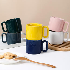 Tasse à café de luxe en céramique pour Macaron, Style nordique créatif, de grande valeur, pour bureau, haut de gamme, eau potable, pour Couple, léger, 2023 - Product Image 6