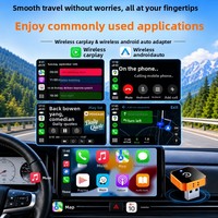 Nouvel adaptateur CarPlay sans fil orange 2-en-1 2026 – Dongle Android Auto filaire vers sans fil Plug and Play pour voitures équipées d'un système filaire d'origine