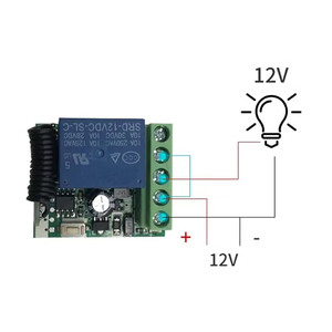1 kênh không dây 433MHz RF điều khiển từ xa điều khiển từ xa mini chuyển đổi 5V-60V từ xa Receiver moduler RF <span class=keywords><strong>Transmitter</strong></span> - Product Image 6