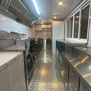 รถพ่วงขายอาหารเคลื่อนที่ พร้อ<span class=keywords><strong>ม</strong></span>อุปกรณ์ครบครัน รถพ่วงอาหารทรงสี่เหลี่ยมทำจากสแตนเลสคุณภาพสูง สำหรับบริการอาหารระดับพรีเ<span class=keywords><strong>ม</strong></span>ีย<span class=keywords><strong>ม</strong></span> - Product Image 3