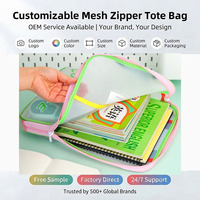 Sac de rangement portable en EVA coloré à 3 couches avec grande ouverture, idéal pour le tutorat et l'organisation de fournitures scolaires, design personnalisé