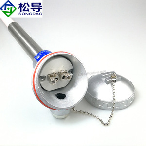 Sonda de alta temperatura tipo K con termopar de tubo de corindón cerámico WRN-122132 para hornos de enfriamiento y hornos de mufla - Product Image 1