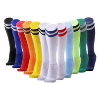 Chaussettes de sport à rayures professionnelles pour enfants et adultes, bas longs, respirantes, antidérapantes, pour cyclisme, collection