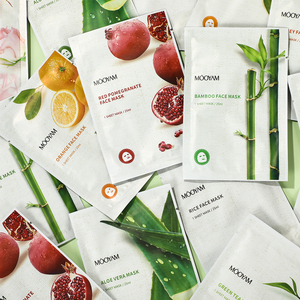 Private label OEM 8 Plant Extract Moisturizing Facial Mask With Pomegranate Orange Rice Green Tea Rose Honey Korea <b>Sheet</b> Mask - Product Image 6