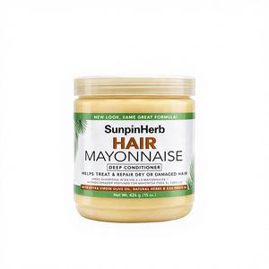 Crème capillaire bio africaine de qualité supérieure, après-shampoing hydratant et réparateur pour cheveux bouclés naturels, soin lissant et fortifiant, usage professionnel en salon - Product Image 1