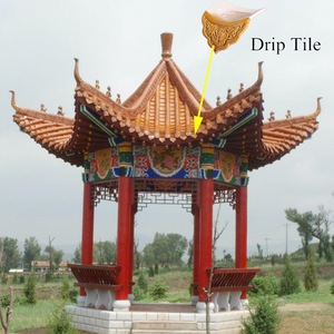 ศาลาไม้จีนโบราณทรงหกเหลี่ยมพร้อมกระเบื้องหลังคาตกแต่ง - Product Image 4