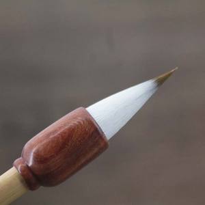 Pinceaux de calligraphie traditionnelle chinoise de haute qualité Weizhuang, poils de <span class=keywords><strong>loup</strong></span>, 25x1,5cmx3cm, petit étui, pointe courte, ZZ-01 pour l'écriture - Product Image 4