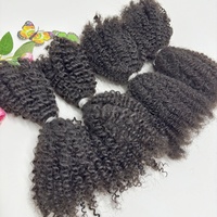 Bundles de cheveux humains vierges Afro Kinky 4B de haute qualité Extensions de cheveux au crochet pour Micro tresses et extensions Micro Locs