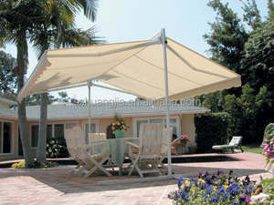 Toldo Retráctil con Mecanismo de Rodillo, Plegable, de Policarbonato/Acrílico/Tela Ousea - Product Image 5