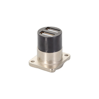 Châssis de panneau à vis de Type D montage mural en alliage de zinc Double Usb2.0 femelle à femelle connecteur adaptateur coupleur
