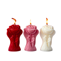 Bougie parfumée artisanale pour la Saint-Valentin, mariage, couple, aromathérapie, écologique, parfum frais, forme irrégulière, décoration de la maison
