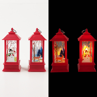Lanterne LED de Noël OEM, lanterne suspendue, impression personnalisée, design de scène lumineuse, batterie, décoration pour les fêtes, la maison, les mariages, cadeau