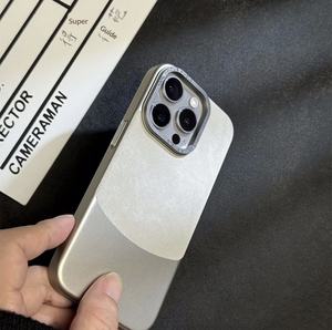 Fundas Protectoras para Teléfono Móvil con Bloques de Color de Franela, Magnéticas, Metálicas, con Orificio Grande, para 15/14 <span class=keywords><strong>Pro</strong></span> <span class=keywords><strong>Max</strong></span>/13 - Product Image 3