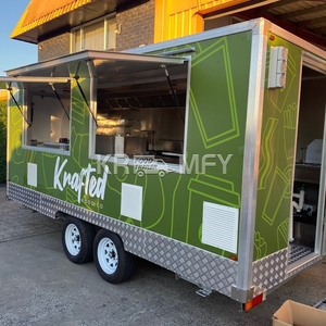 Carrito de Comida Rápida 2025 para Helados, Hot Dogs y Hamburguesas, Camión de Comida Móvil Totalmente Equipado, Remolque de Catering - Product Image 2