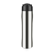 Cafetière à piston portable de style américain avec filtre en plastique pour café infusé à la main, thé et infusion de fruits