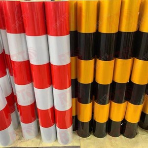 Tự dính microprismatic thương mại lớp màu đỏ bánh xe sáng metallized vật liệu phản chiếu Sticker Vinyl Phản Chiếu phim - Product Image 5