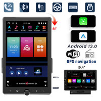 GPS de voiture Android à rotation manuelle à broche unique de 10.4 pouces Placement de tableau de bord stéréo intégré Écran horizontal et vertical