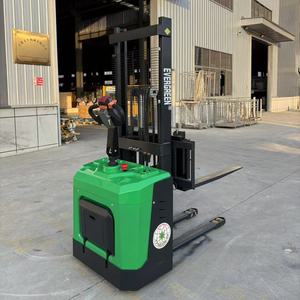 Carretilla elevadora eléctrica JG 1,5 T con soporte de 3m Apilador de paletas hidráulicas 1,5 t y horquilla móvil lateral Accionamiento y elevador estacionarios - Product Image 2