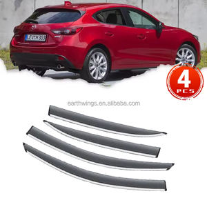 Venta al por mayor <span class=keywords><strong>para</strong></span> <span class=keywords><strong>Mazda</strong></span> <span class=keywords><strong>3</strong></span> BM Mazda3 <span class=keywords><strong>Hatchback</strong></span> BN <span class=keywords><strong>accesorios</strong></span> 2014 ~ <span class=keywords><strong>2018</strong></span> ventanas laterales del coche viseras lluvia ceja protectores parasol toldo - Product Image 1