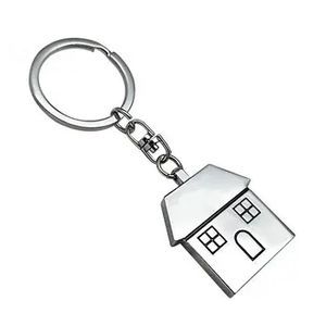 Porte-clés immobilier Porte-clés Porte-clés Porte-anneaux Maison Forme Logo Porte-clés Personnalisé Porte-clés Gravé Sublimation Métal CN;GUA - Product Image 5