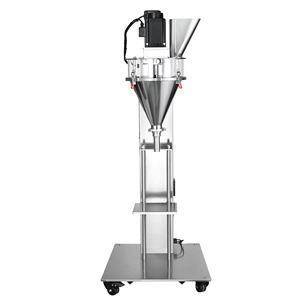 Machine de remplissage verticale semi-automatique à vis en acier inoxydable avec trémie à café 15L/30L/50L pour épices, farine, protéines, talc - Product Image 1